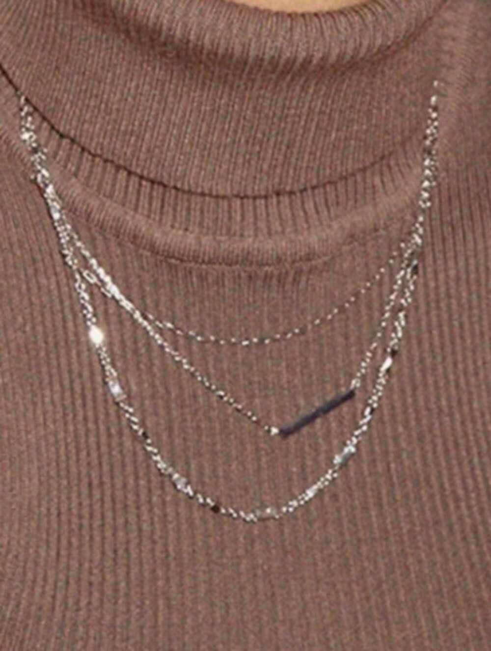 Kendra Scott Addison Triple Layered Silver Bar Pendant Necklace - Women Jewelry